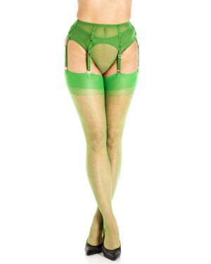 Emerald - Fully Fashioned Cuban Heel Stockings